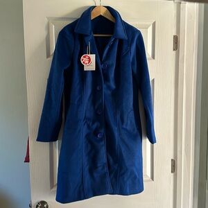 Women’s Blue pea coat size medium